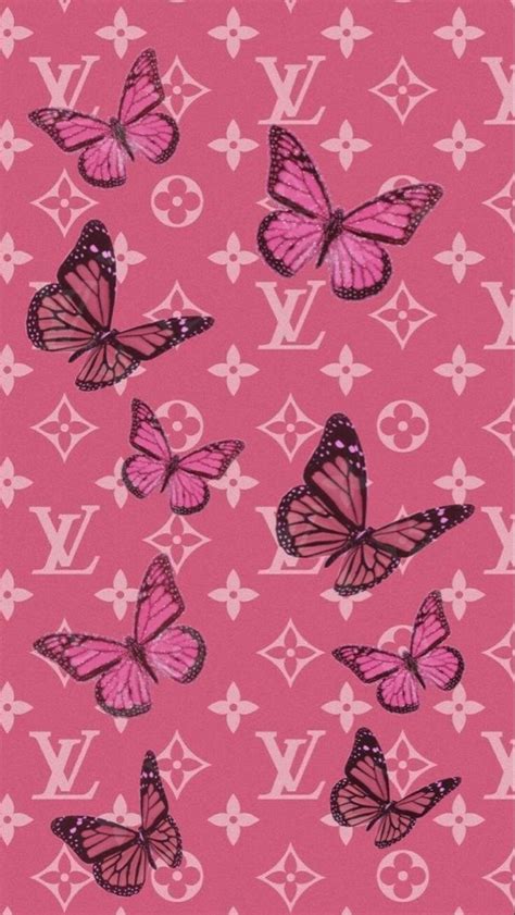 lv pink wallpaper|louis vuitton butterfly wallpaper.